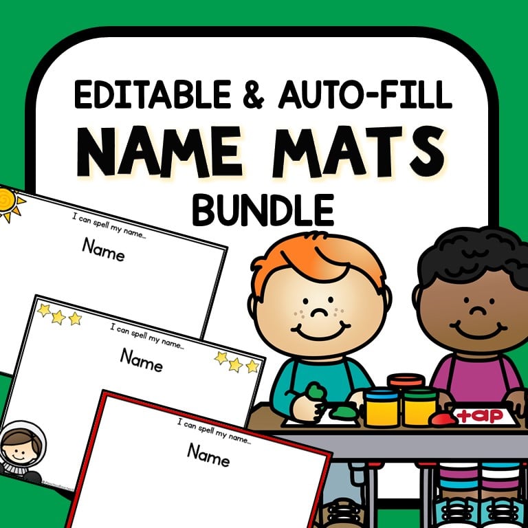 Name mats bundle cover