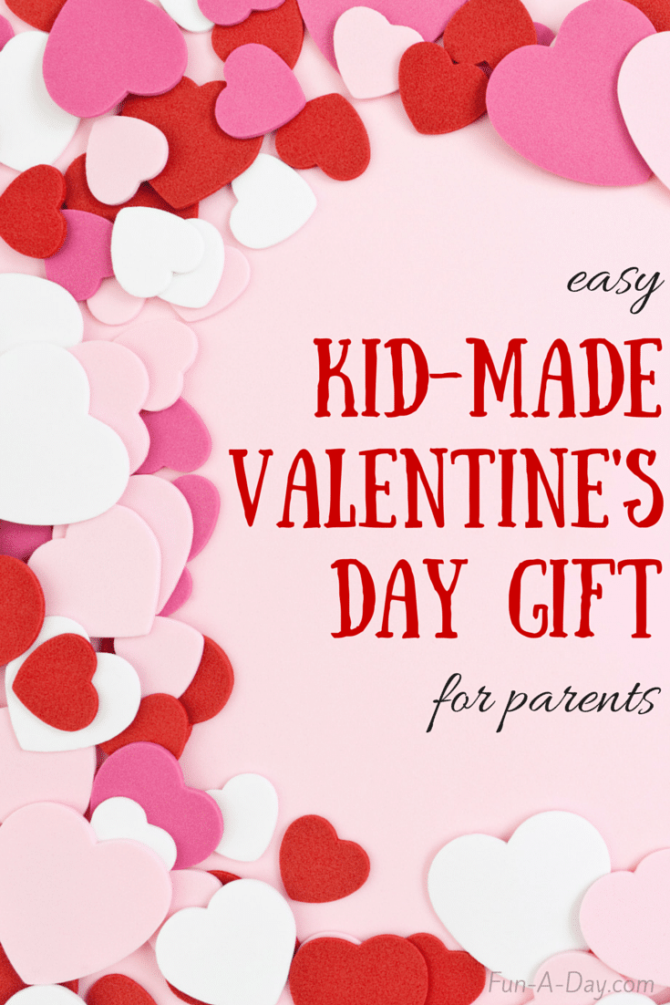 This valentine craft for kids to make their parents as a gift combines literacy, crafting, and math