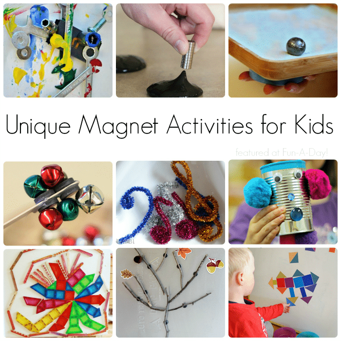 8 Piece Kids Magnet Experiment Set Scientific Kids School Educational Projects 