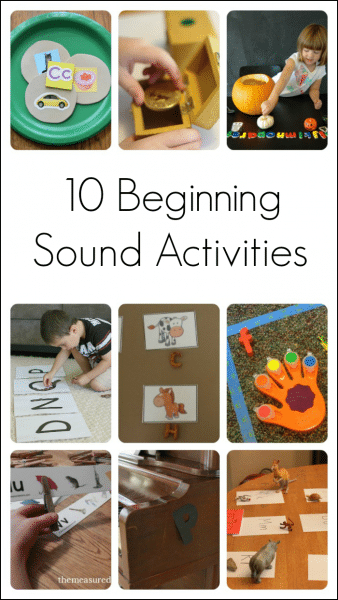 10 activities for teaching beginning sounds and letters
