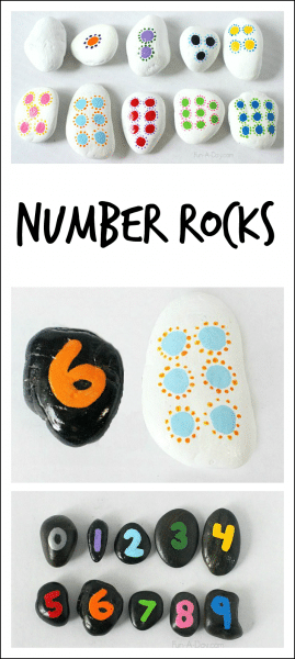 Number Rocks for Hands On Math - Fun-A-Day!