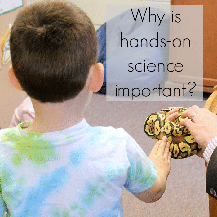 Hands-on science is incredibly important in young children's learning!