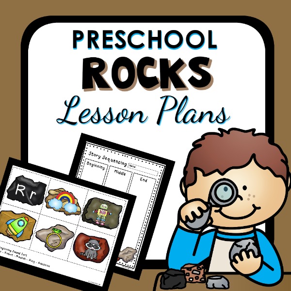 cover image for preschool rock lesson plans