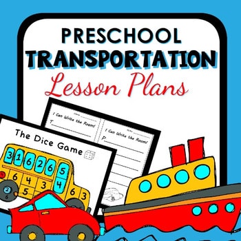 preschool transportation lesson plans