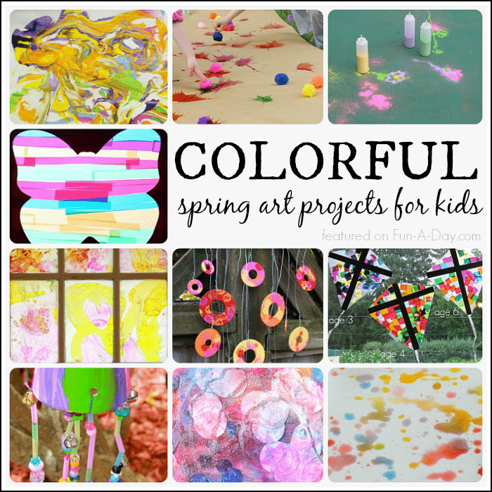 Colorful spring art projects for kids