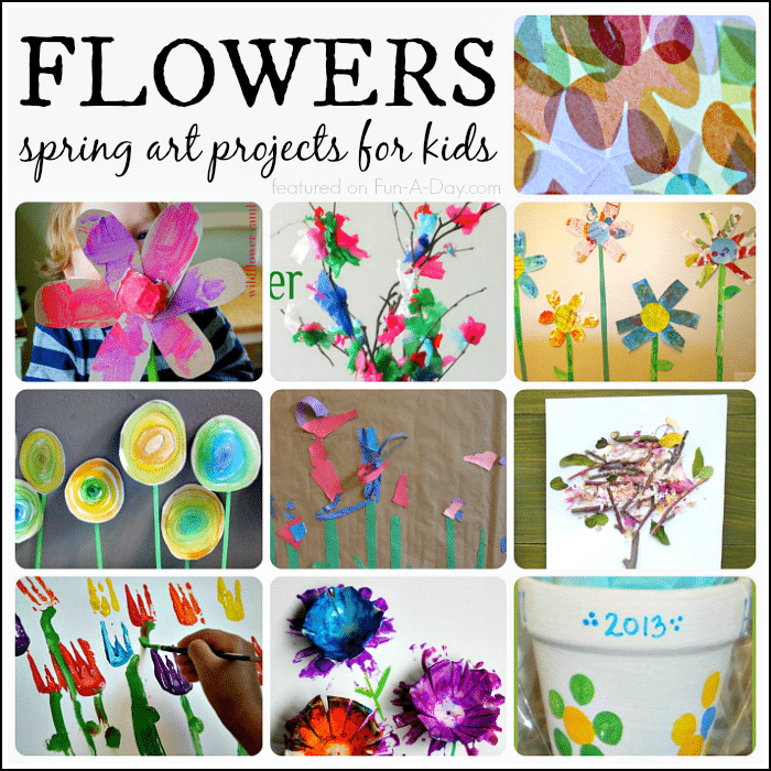 Flower-filled spring art projects for kids