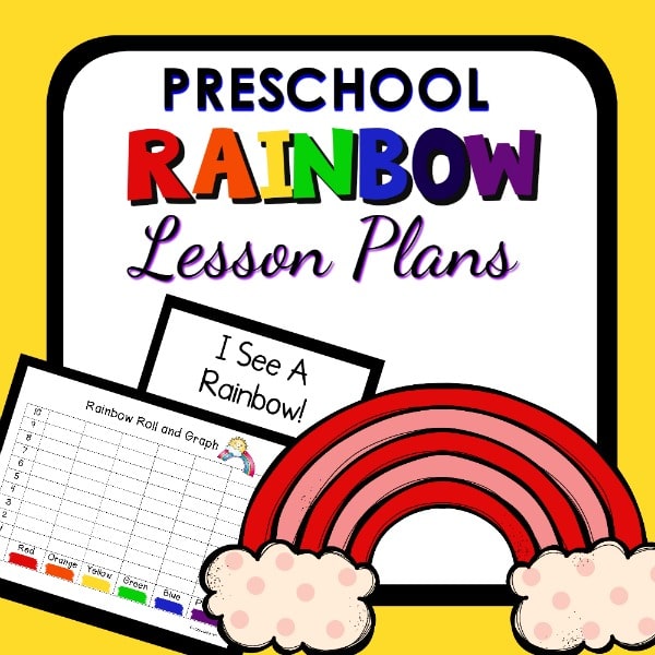 cover image for rainbow preschool lesson plans