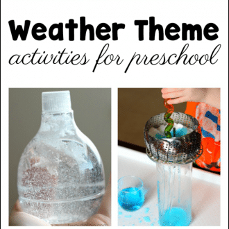 Ideas for a preschool weather theme