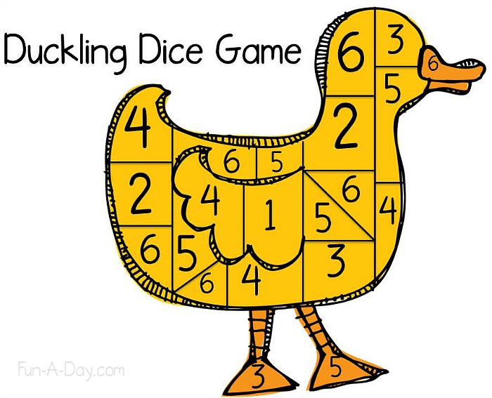 Make Way for for Ducklings Preschool Number Game