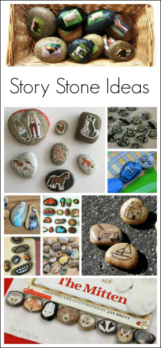 10+ ideas and activities for using story stones with kids - I love that they can be created in so many different ways