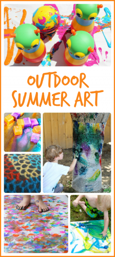 15 awesome outdoor summer art projects! These would be so much fun for summer camp!