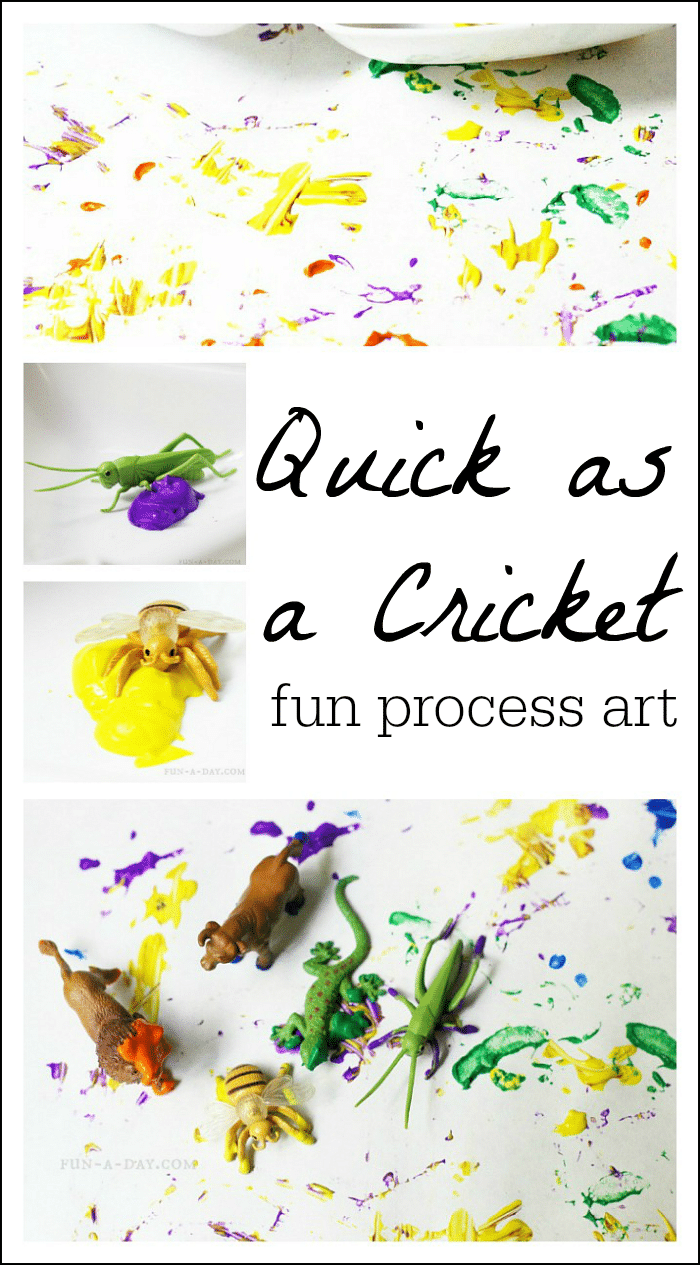 As Quick as a Cricket fun art - I love how simple and colorful this is