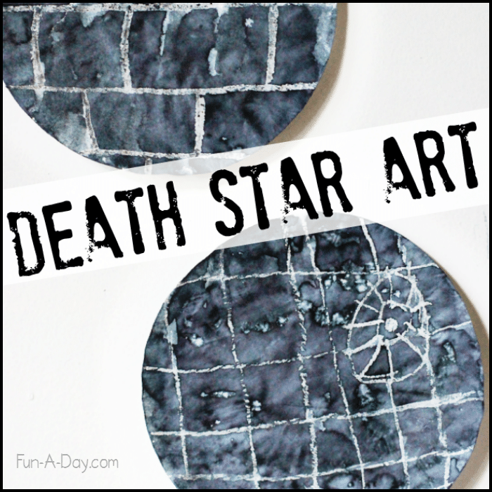 Death Star art - an easy and fun Star Wars crafts for kids