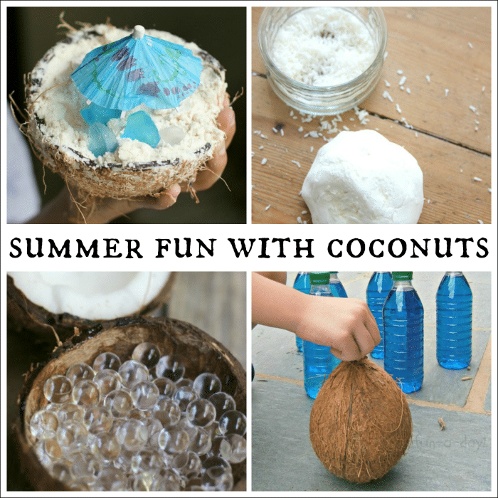 Fun coconutty preschool summer activities!