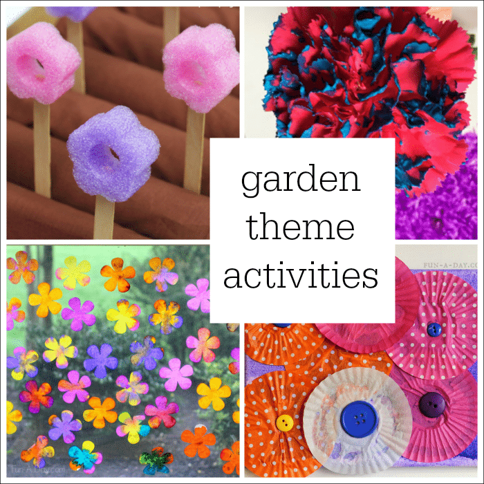 Garden theme activities for preschoolers and kindergarteners