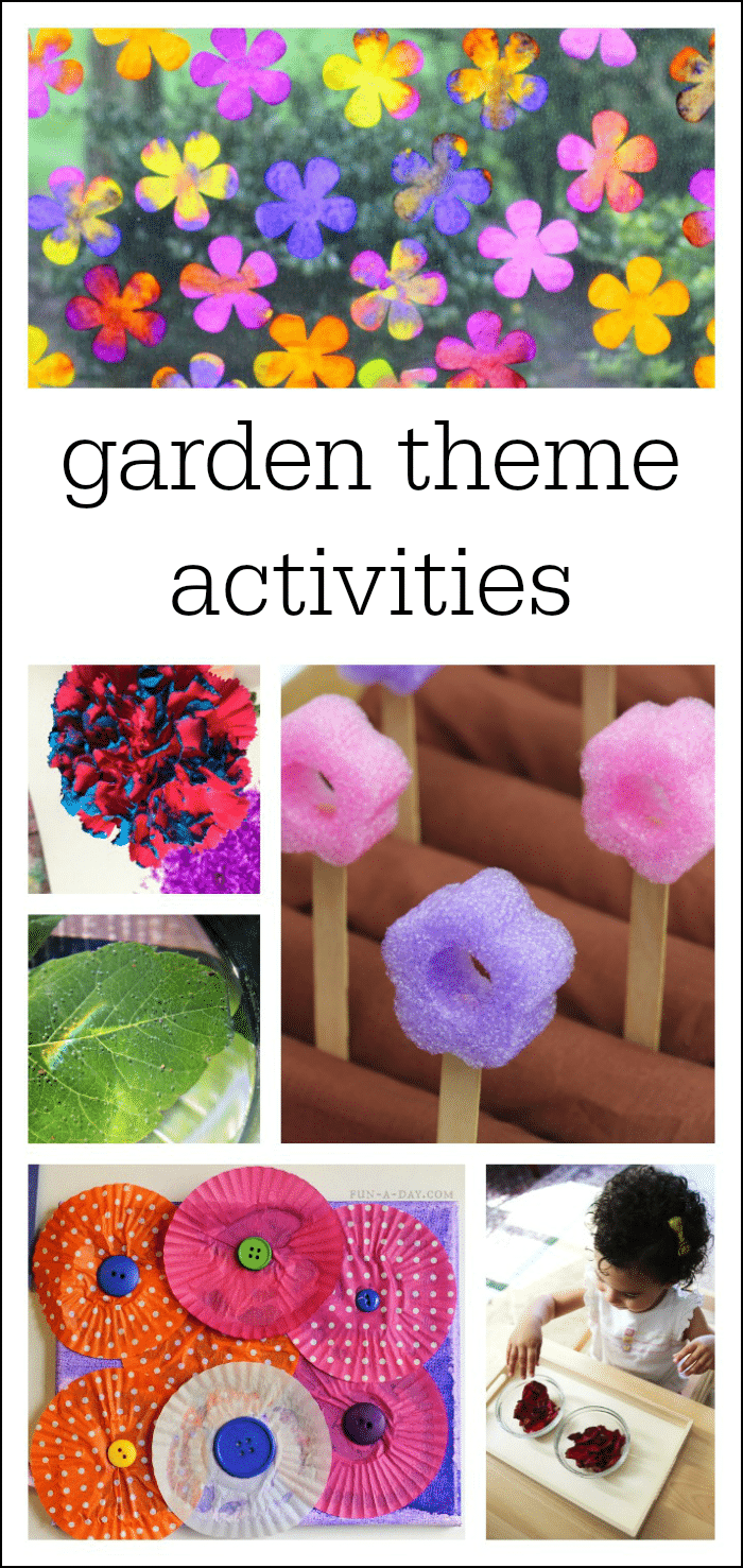 ideas and activities for a kindergarten and preschool garden theme