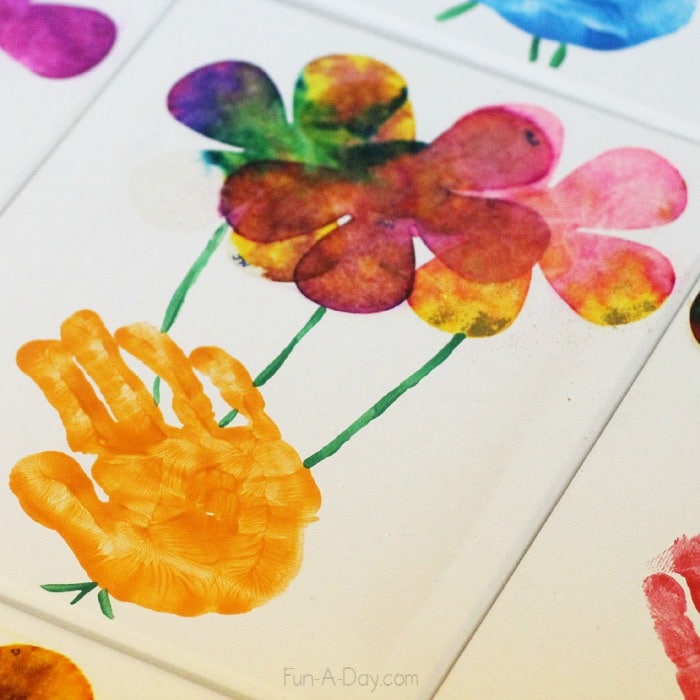 What a fun way to incorporate previous art by kids into a mixed-media Mother's Day art project