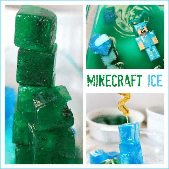 Minecraft ice activity - lots of simple science fun for Minecraft lovers