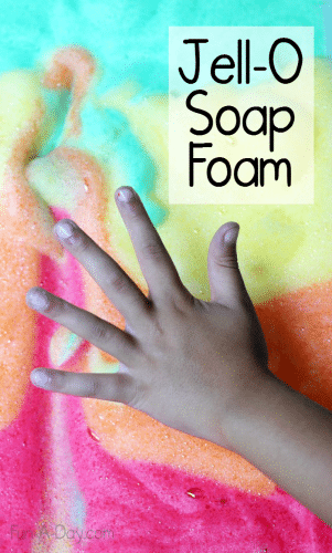 How to make Jell-O soap foam with kids