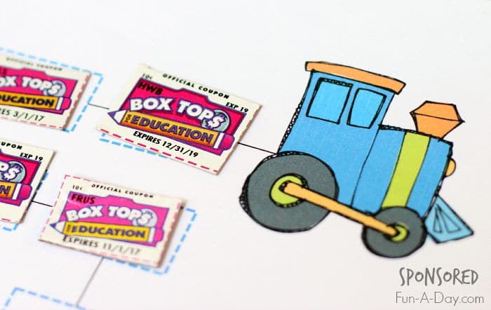 Box Tops for Education Collection Sheets free printables in bw and color - along with tips to streamline the Box Tops process - sponsored by General Mills