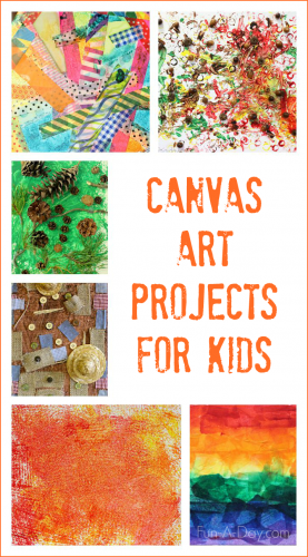 Canvas art ideas for kids to make throughout the year