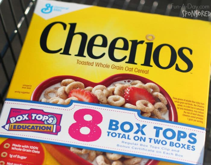 Box of Cheerios to use as part of a snack math activity