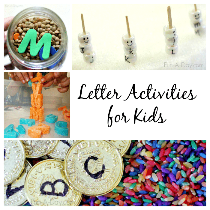 Learning about letters and words - hands-on, meaningful activities for kids