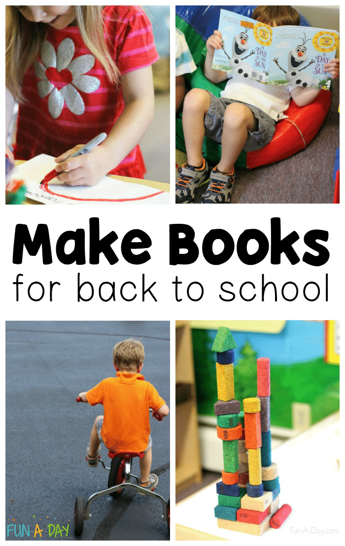 Make Back to School Books with Kids - Perfect to get them ready for a new school year