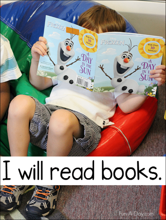 Make easy to read back to school books to help children prepare for a new classroom