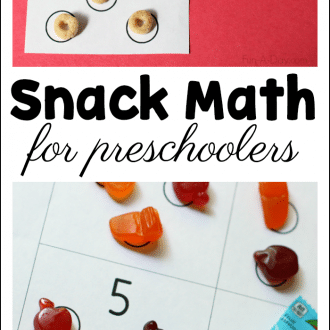 Snack math for preschoolers free printable