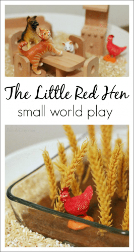 The Little Red Hen small world play