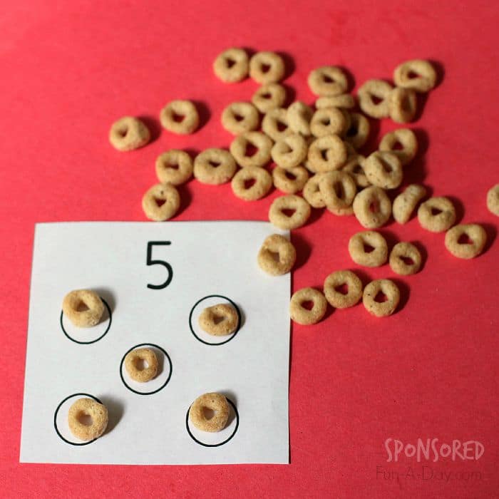 easy snack math for preschoolers (includes a free printable)