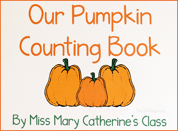 Our Pumpkin Counting Book - We made a number book based on a STEM project