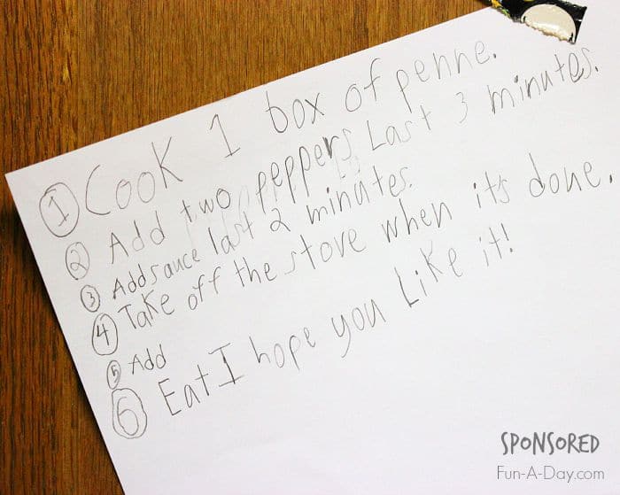 Why Teaching Kids to Cook is Important - sponsored by Barilla - Includes a recipe my 8-year old made for dinner