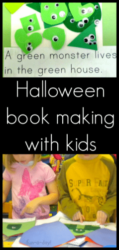 Halloween book-making with kids