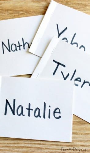 Name Books for Preschool and Kindergarten - easy to make and super engaging for kids - great way to teach names and letters