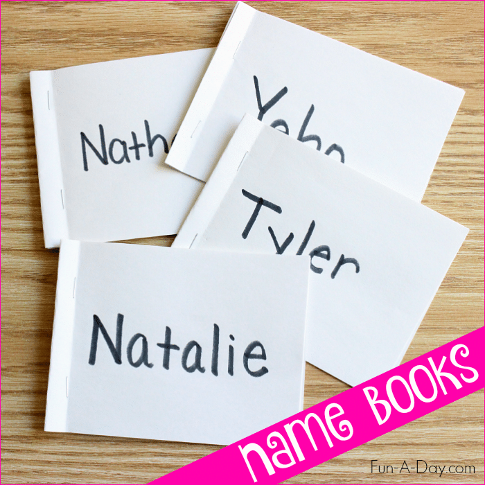 Name Books for Preschool and Kindergarten - a simple and engaging way to teach kids their names and letters
