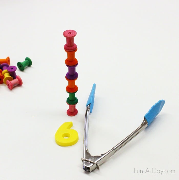 Simple but fun number activity for preschoolers to try today
