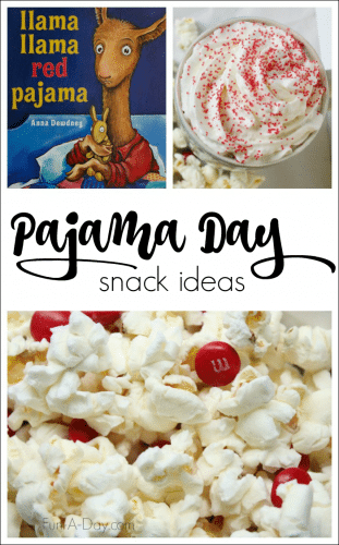 Simple snack ideas for a Llama Llama Red Pajama Day