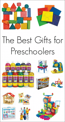 The best gifts for preschoolers broken down by their interests - science, math, pretend play, literacy, arts and crafts, and building