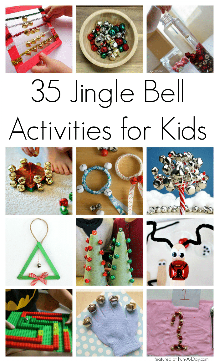 30+ Jingle Bell Activities for Kids - sensory play, music, math, crafts, and more