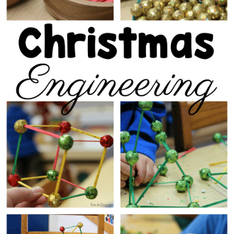Easy and fun Christmas engineering in preschool