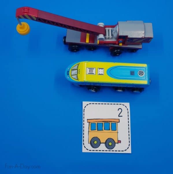 Printable Train Number Matching Card Game - Fun-A-Day!
