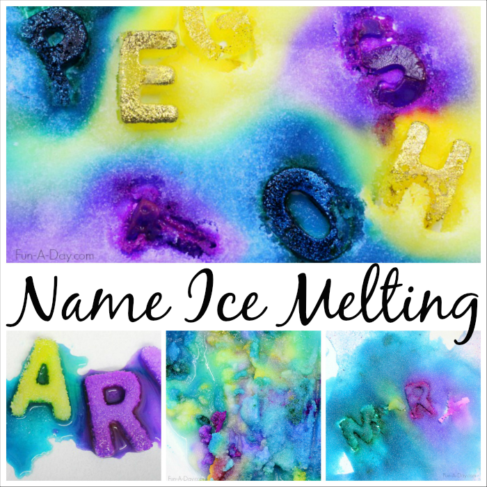 Colorful Ice Melting Science and Art