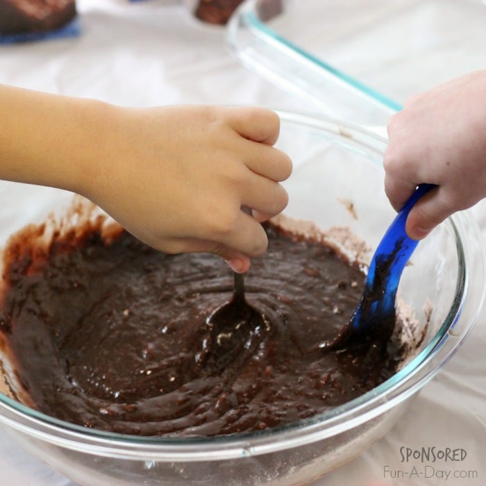 Make football brownies with the kids