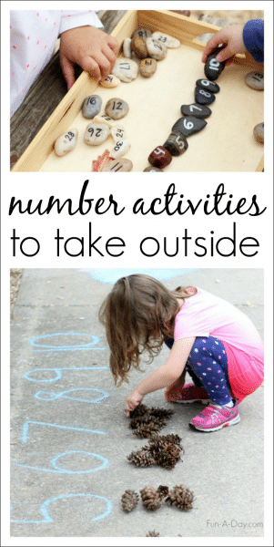 Outdoor Number Rocks Simple Outdoor Number Activities for Kids - Fun-A-Day!