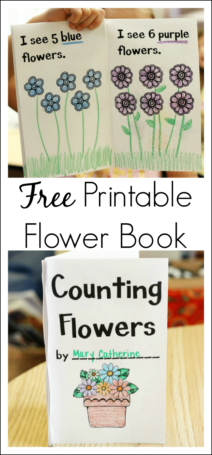 Free printable book perfect for spring - delve into early math and early literacy skills with this emergent reader