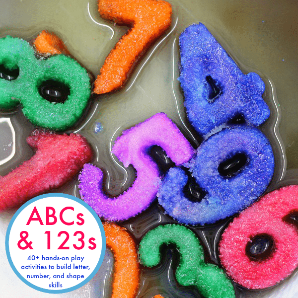 Fun hands-on activities for kids to learn about letters and numbers