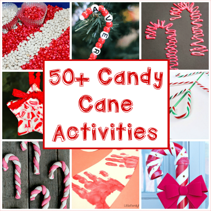 So many fun candy cane crafts and activities for kids and families