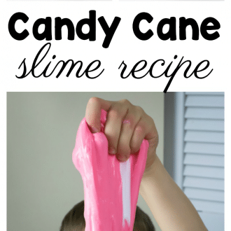 Candy cane slime recipe for kids